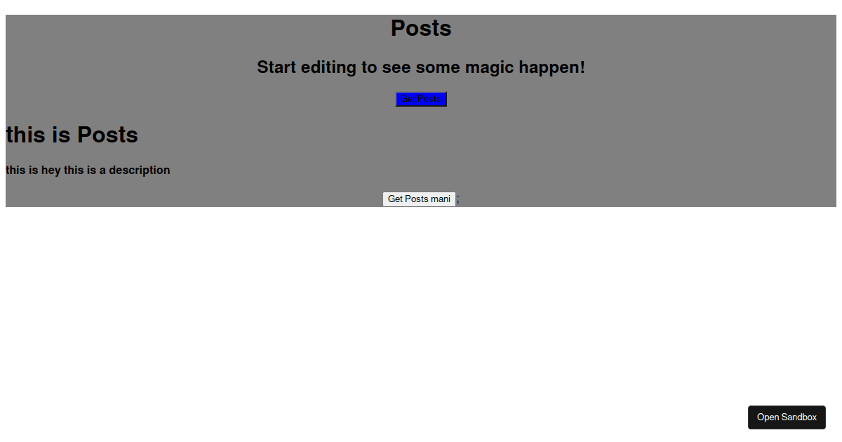 react - Codesandbox