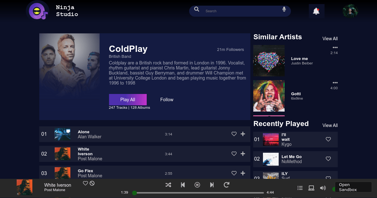music-player-1 - Codesandbox