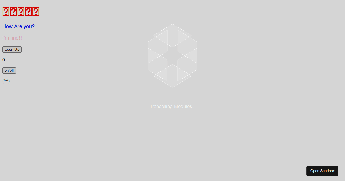 react - Codesandbox