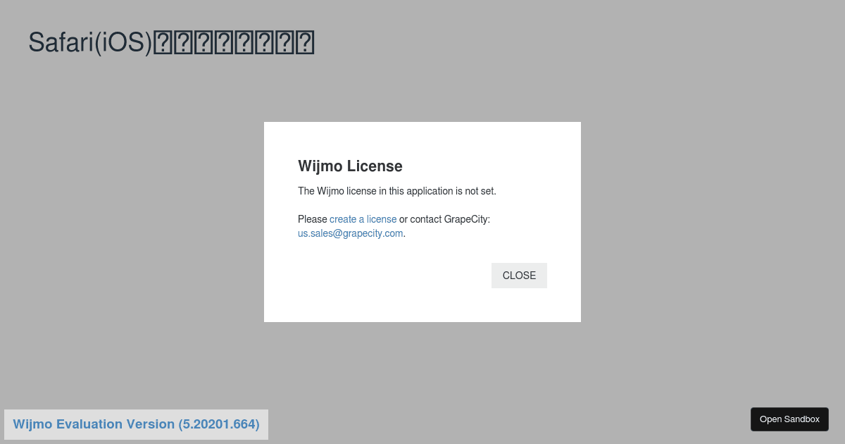 Vue2 + Wijmo - Codesandbox