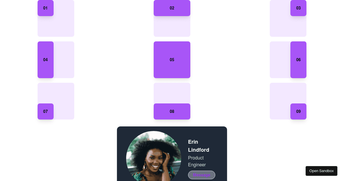 예제 - Tailwind CSS (UI 라이브러리) - Codesandbox