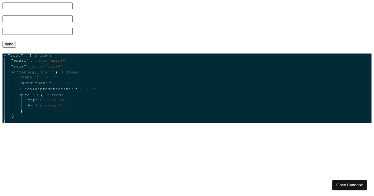 React example - Codesandbox