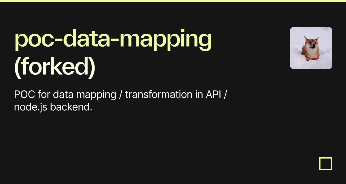 poc-data-mapping (forked) - Codesandbox