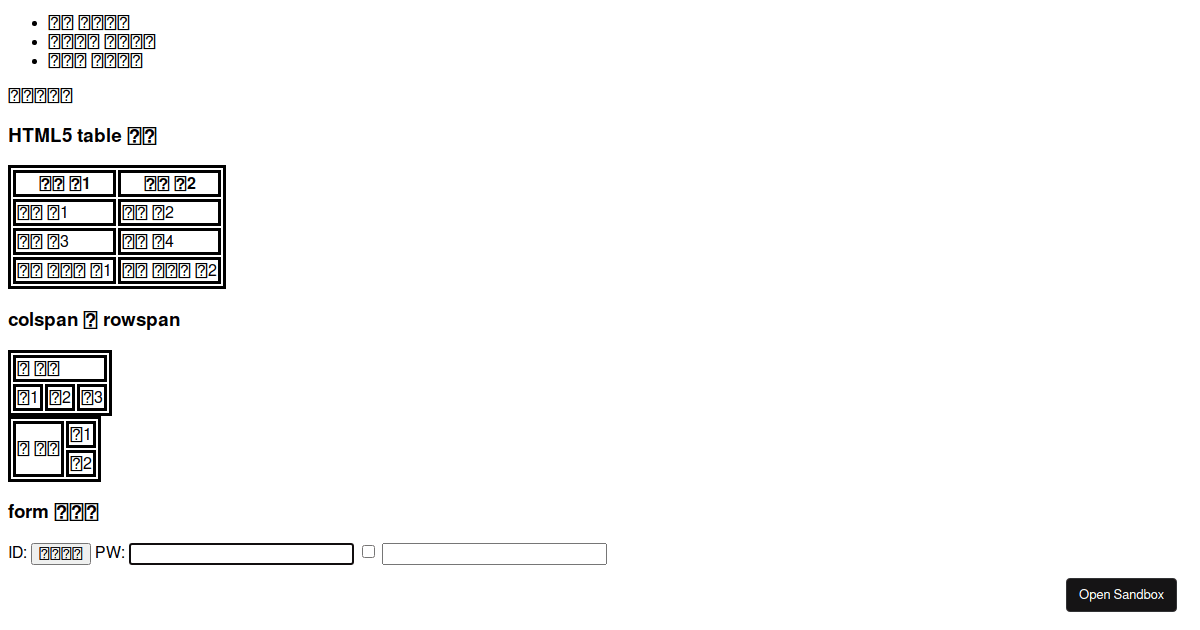 Html tag Codesandbox Html tag codesandbox