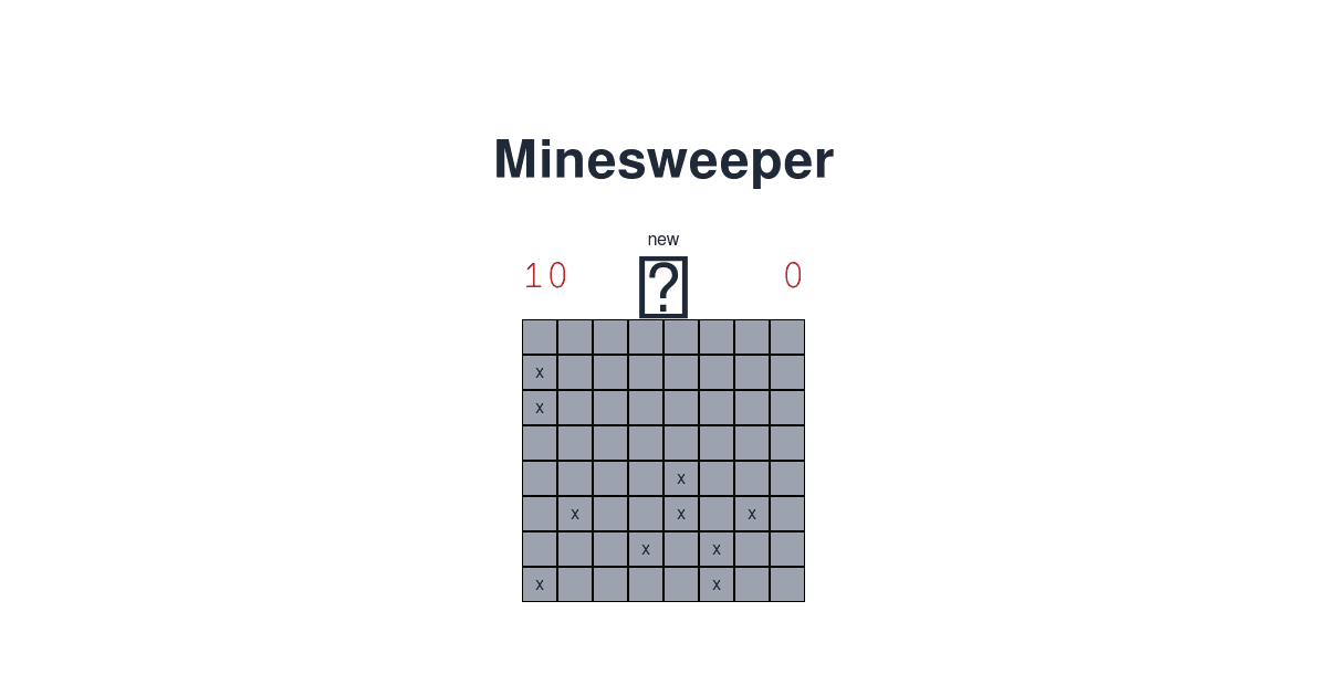 minesweeper - Codesandbox