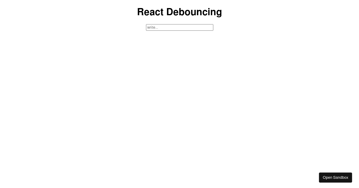 react - Codesandbox