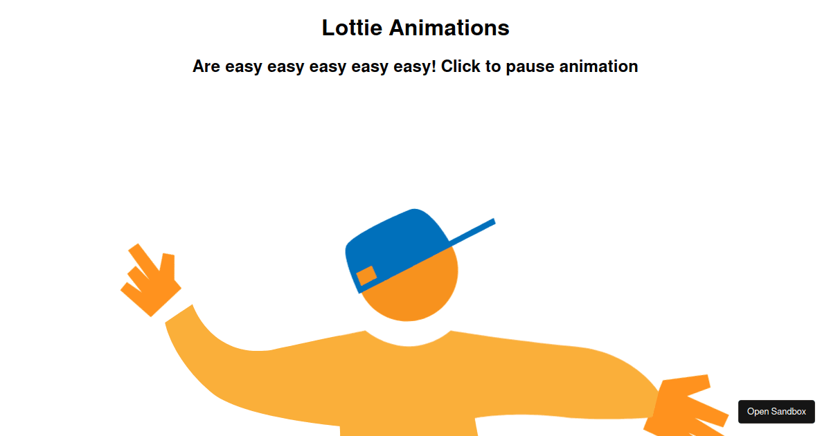 Test Lottie Animations - Codesandbox