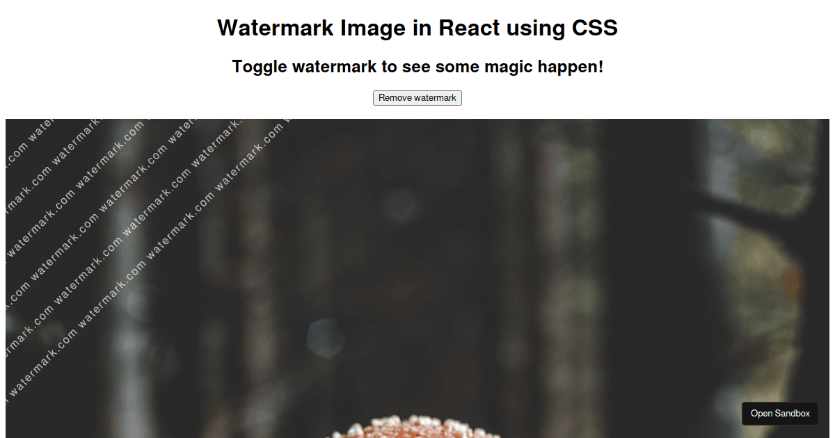 watermark-image-reactjs - Codesandbox