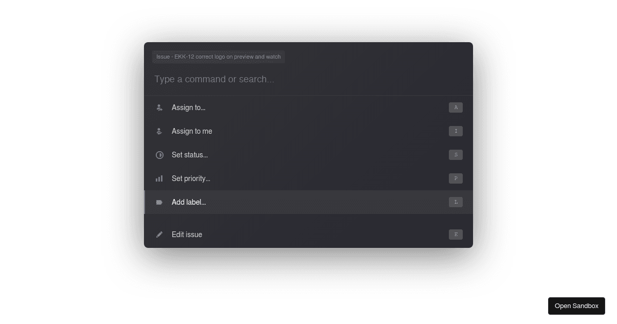 linear-cmd - Codesandbox