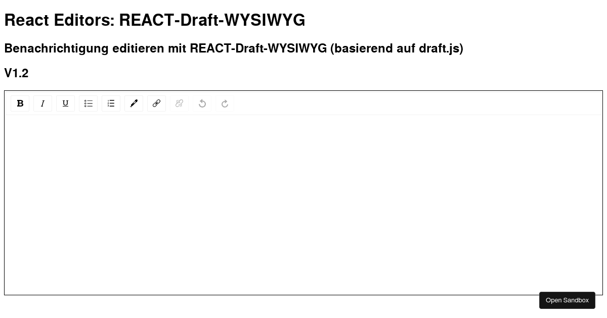 React Editor 1 - Codesandbox
