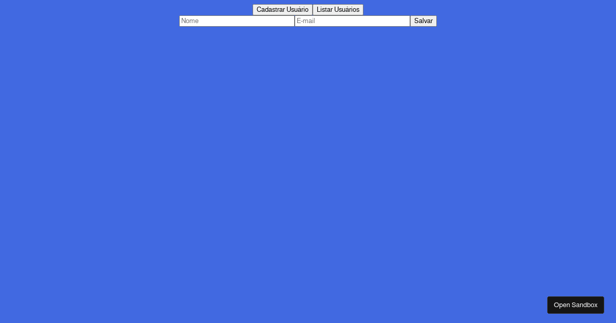 Aula 26 - Integrações de API - Codesandbox