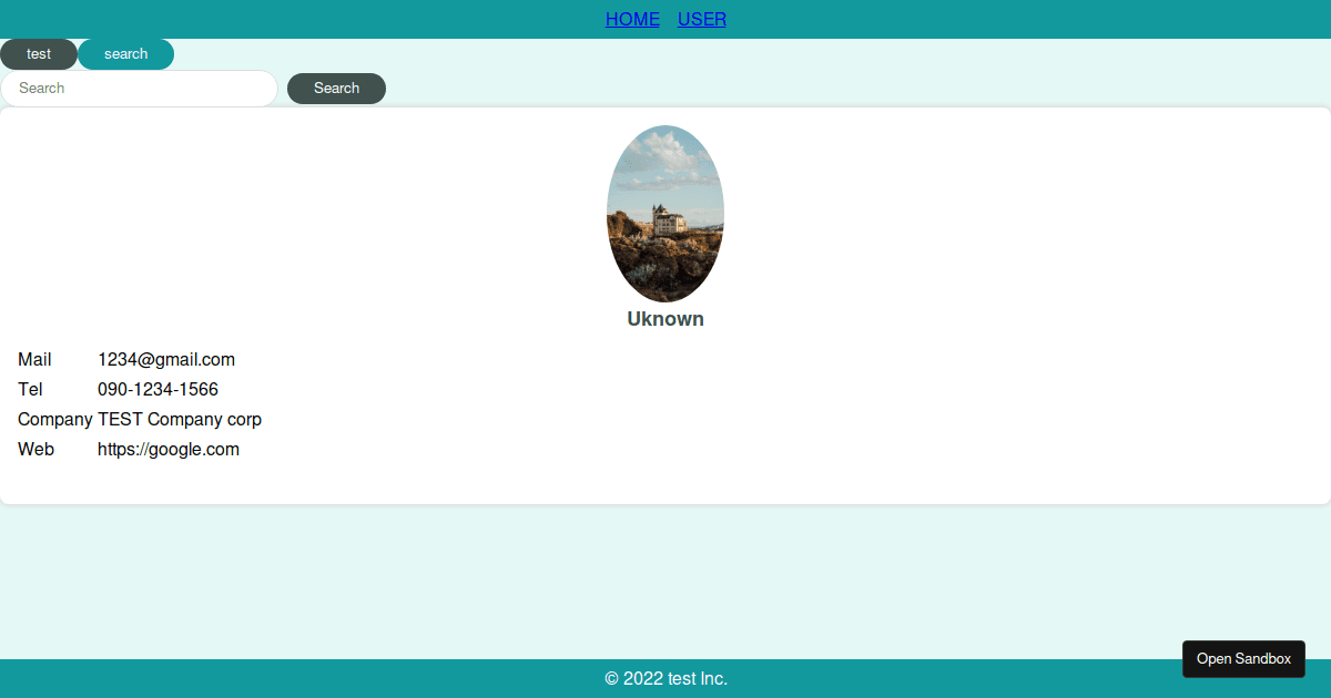 react - Codesandbox