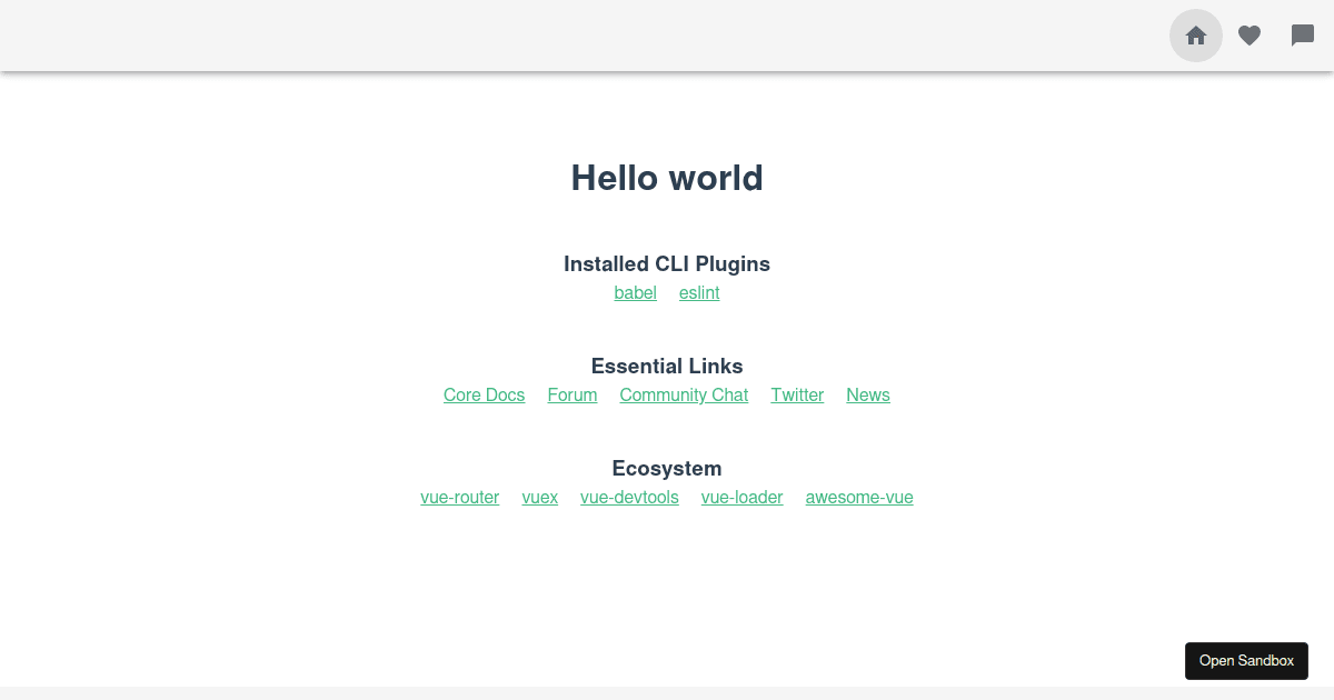 Vuetify v-app example - Codesandbox