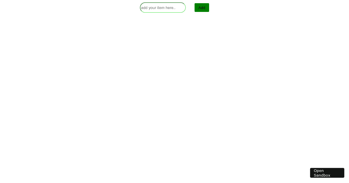 react - Codesandbox