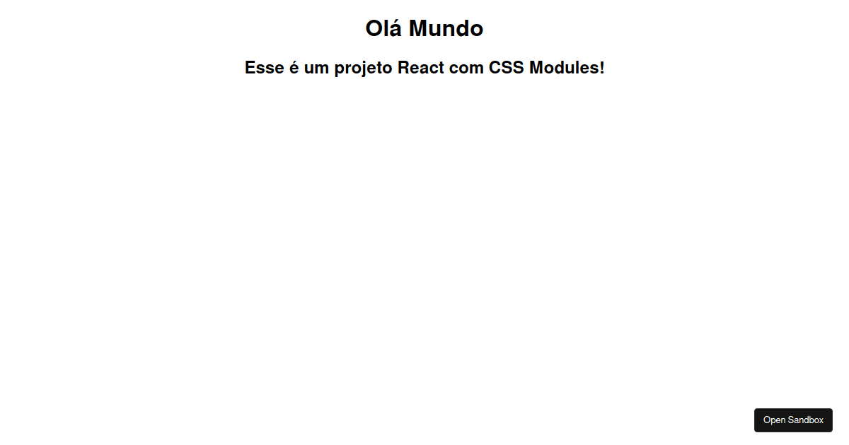 Template CSS Modules - Codesandbox