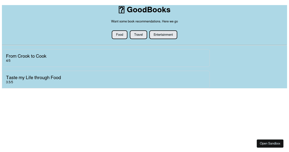 mark9-goodbooks - Codesandbox