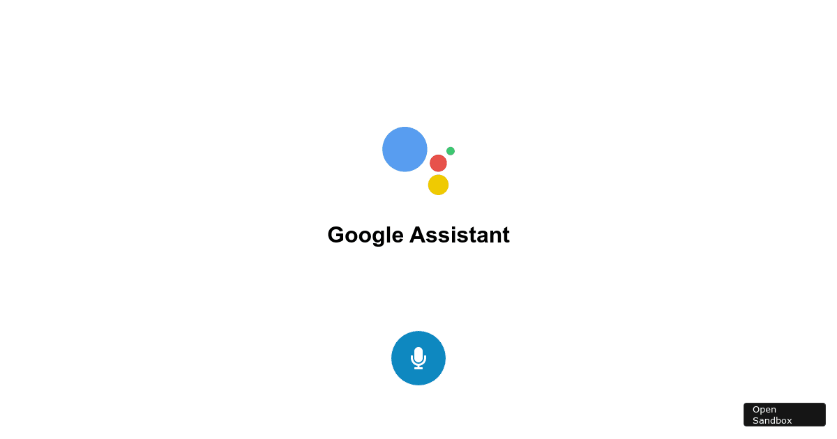 google-assistant - Codesandbox