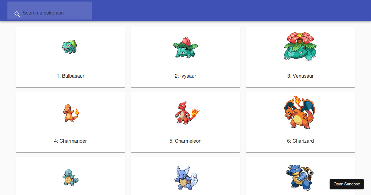 pokemon-material-ui - Codesandbox