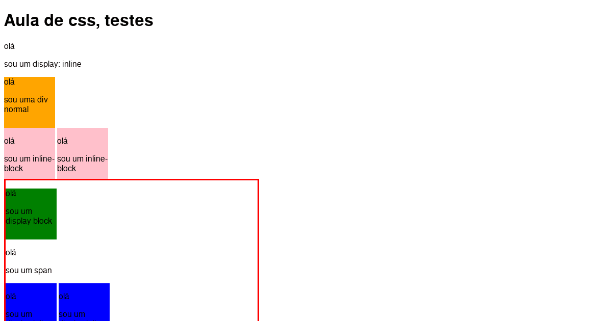 Aula de css, testes - Codesandbox