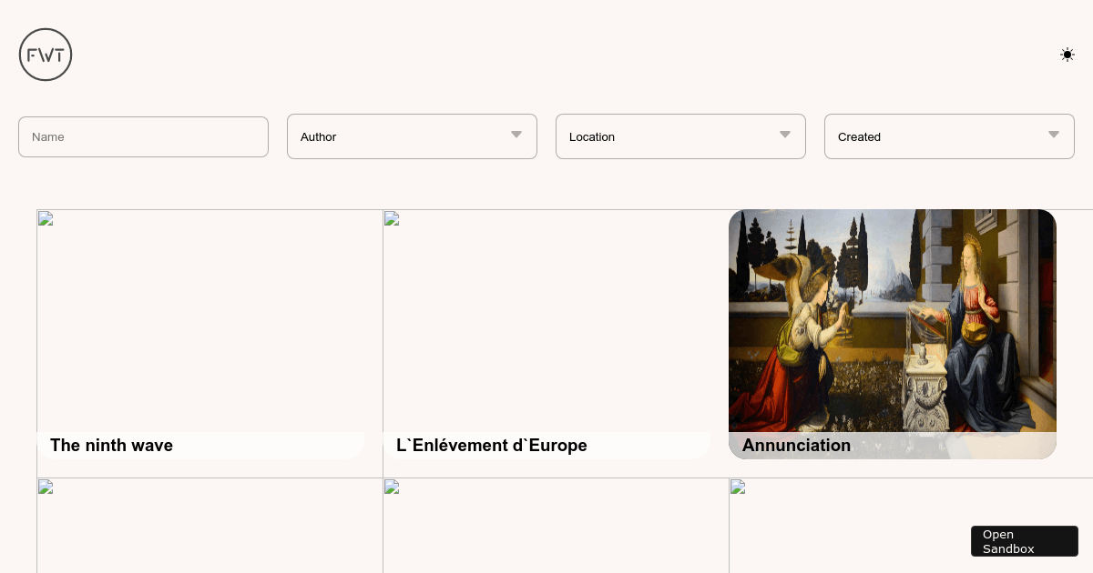 gallery - Codesandbox