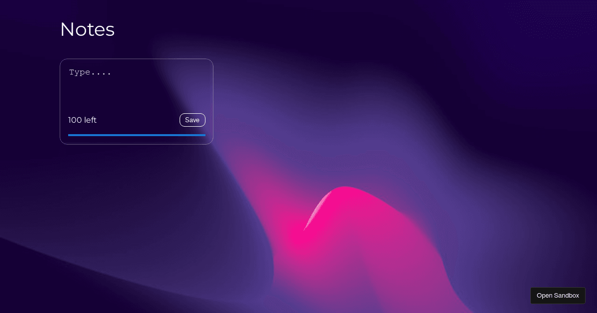 Notes App with React JS and LocalStorage (forked) - Codesandbox
