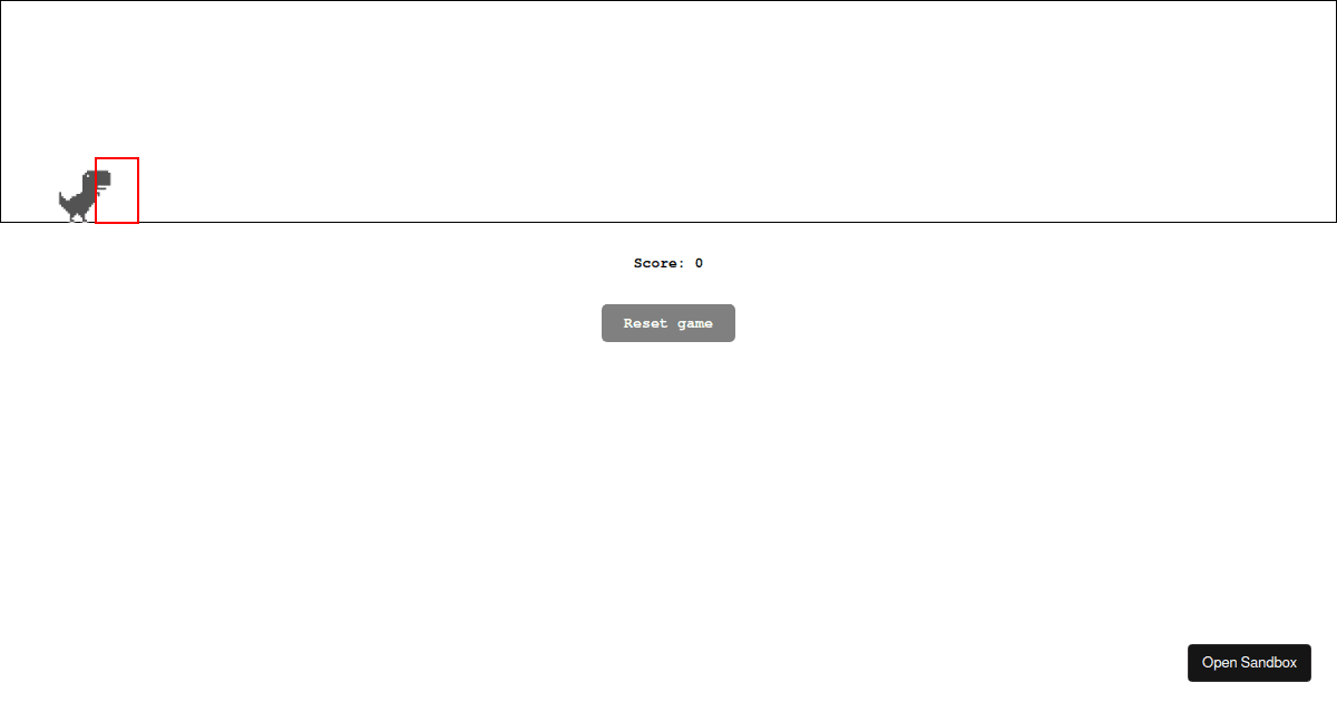 DinoGame - Codesandbox