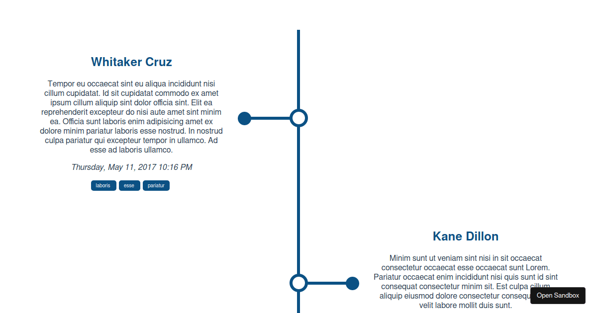 Vue Vertical Timeline Demo (forked) - Codesandbox