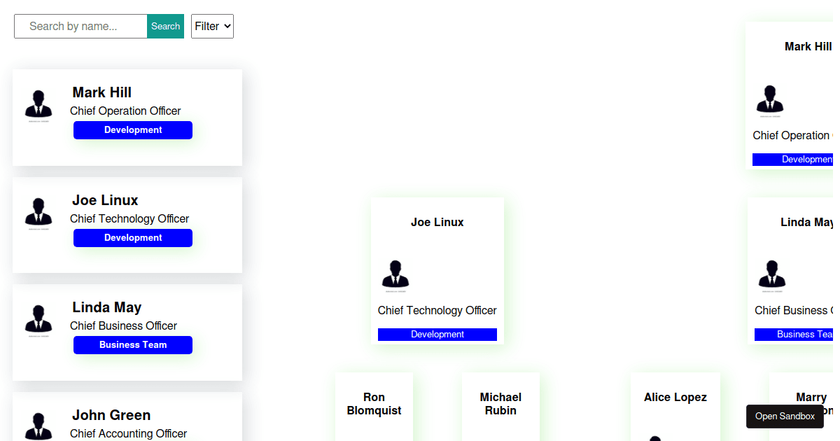 employee-tree-react - Codesandbox