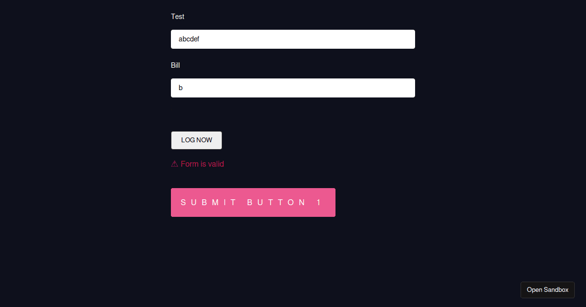 React Hook Form - Form Context - DELETE - Codesandbox