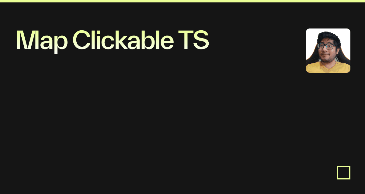 Map Clickable TS - Codesandbox