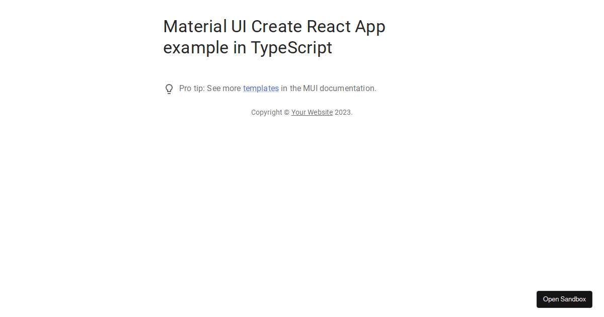 mui/material-ui - Codesandbox