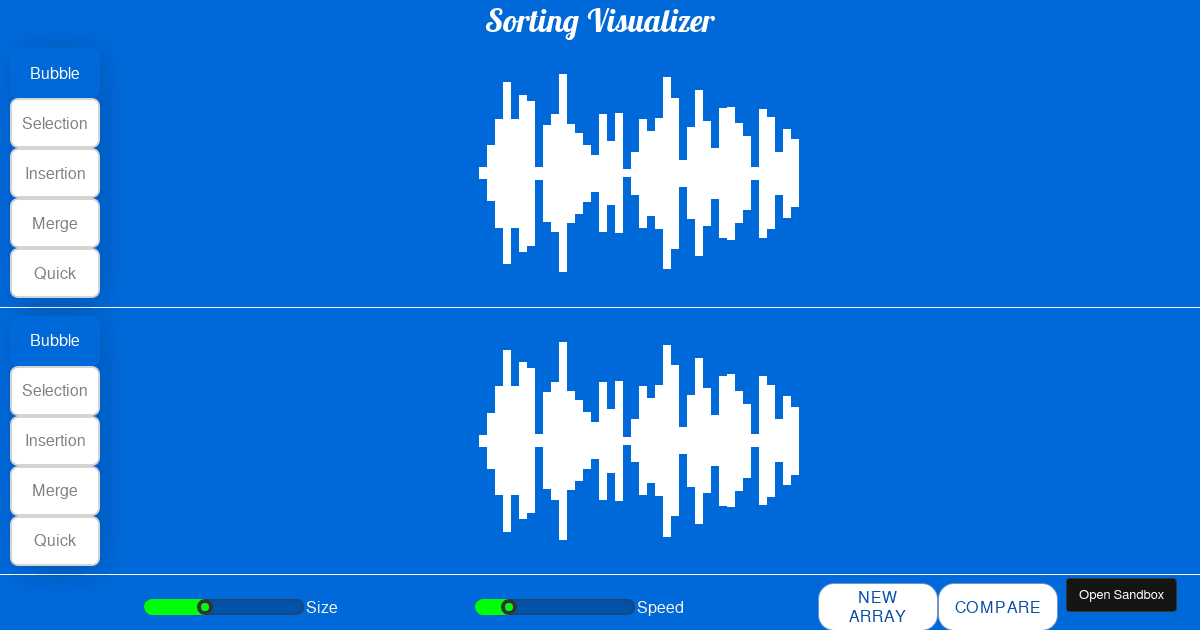 nathgoutam93/AlgoVisualizer - Codesandbox