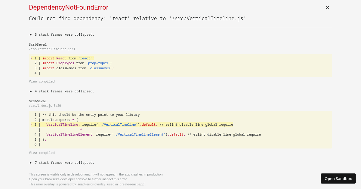 react-vertical-timeline-component - Codesandbox