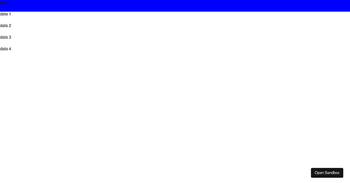 Issue: React Native for Web SectionList Sticky Header - Codesandbox