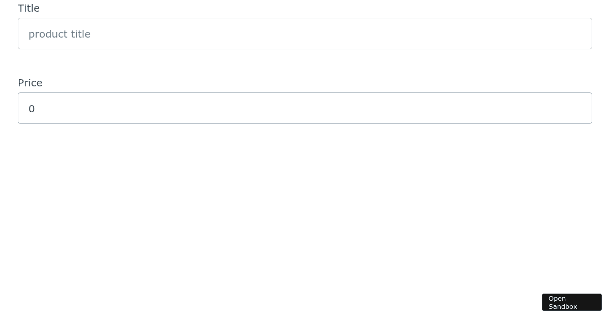 form validation - Codesandbox