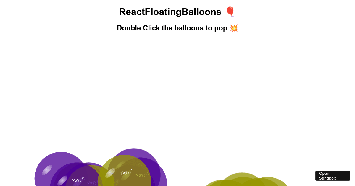 react-floating-balloons-basic-example (forked) - Codesandbox