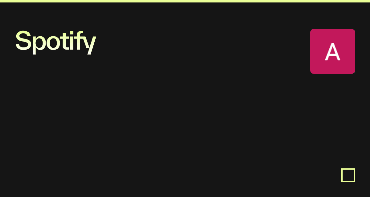 Spotify - Codesandbox