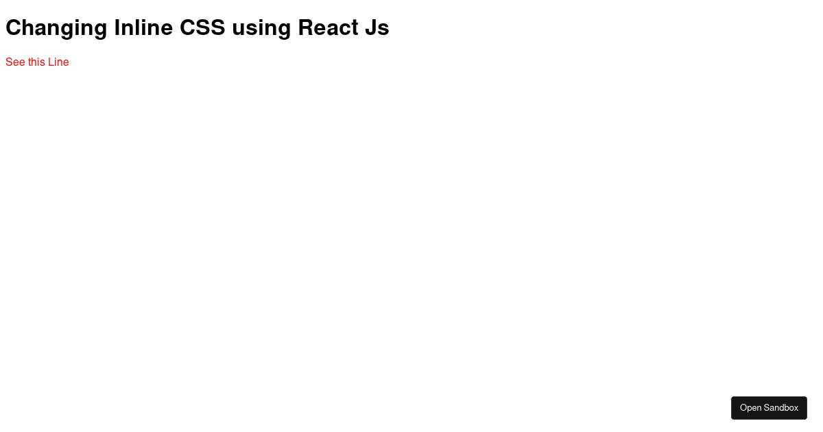 react - Codesandbox