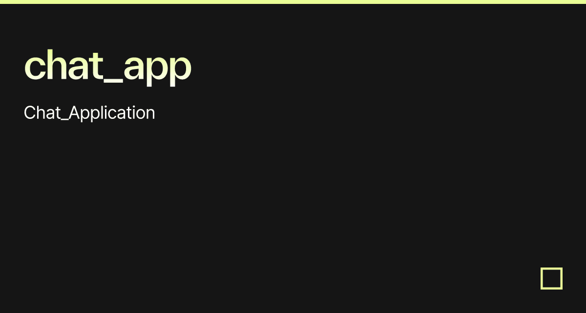 chat_app - Codesandbox
