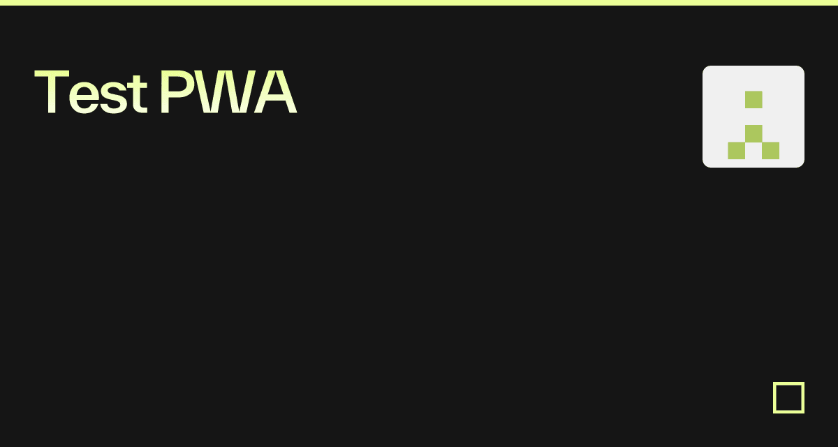 Test PWA - Codesandbox