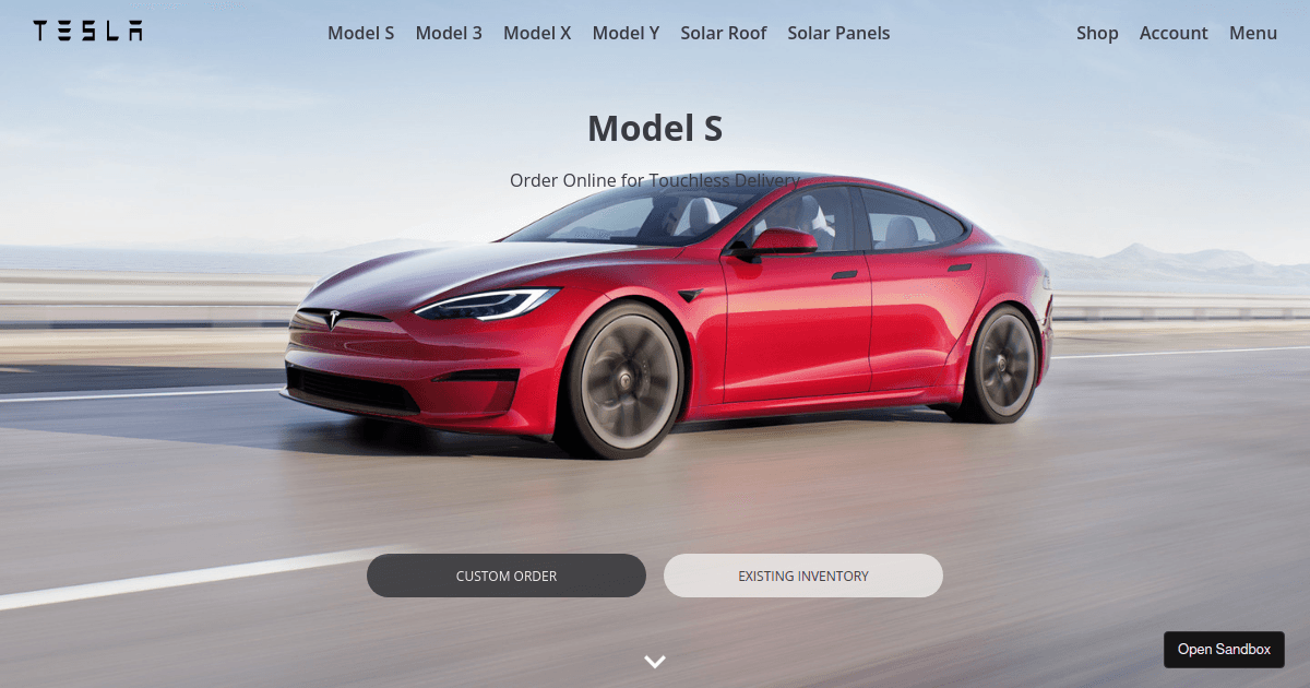 tesla-clone - Codesandbox