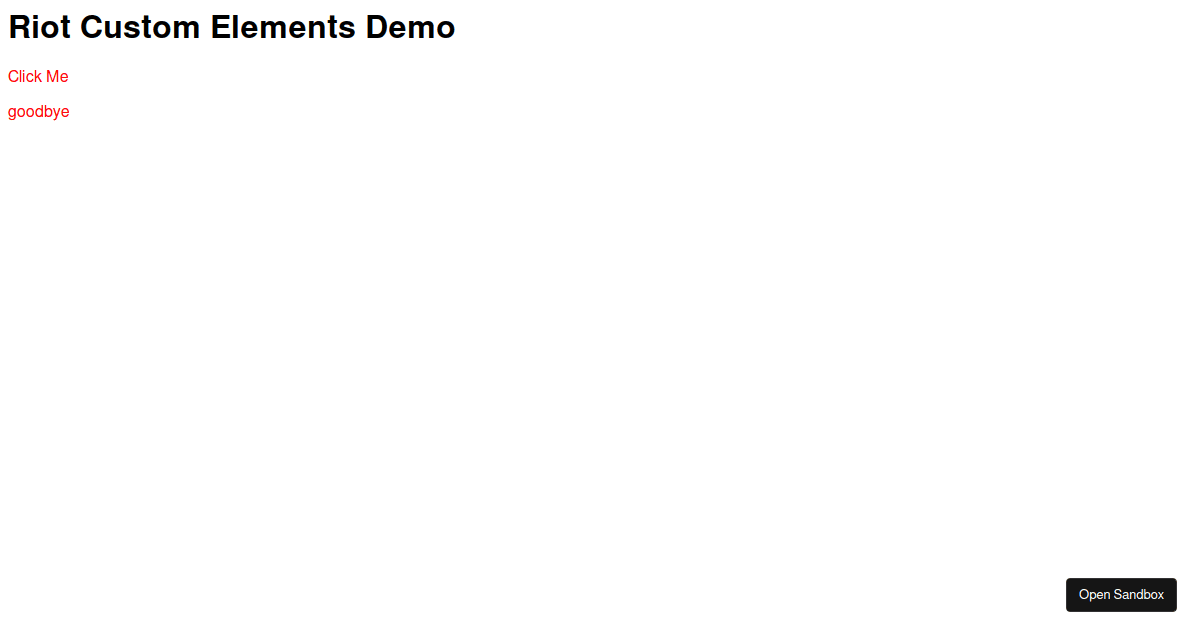 Riot Custom Elements Demo - Codesandbox