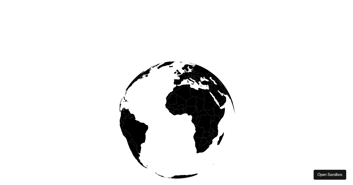 React Simple Map Rotating Globe Codesandbox