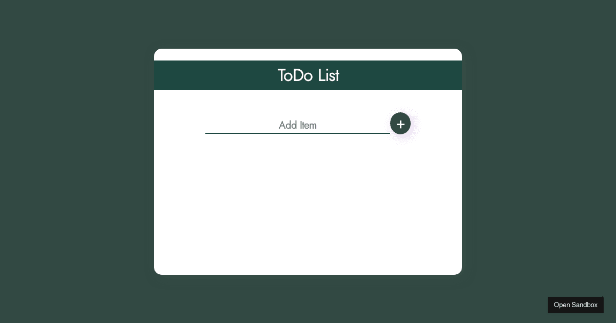 react - Codesandbox