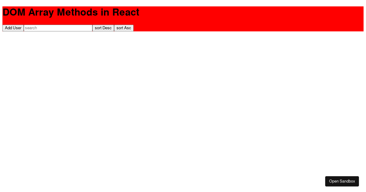 react - Codesandbox