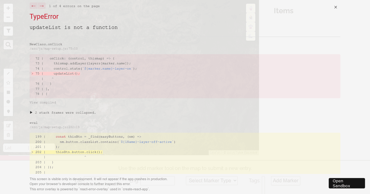 Leaflet Testing (forked) - Codesandbox