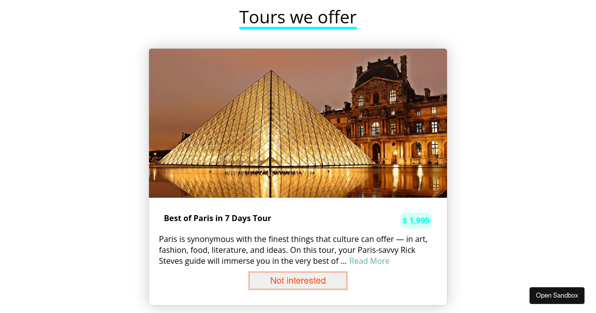 tour-branch1 - Codesandbox