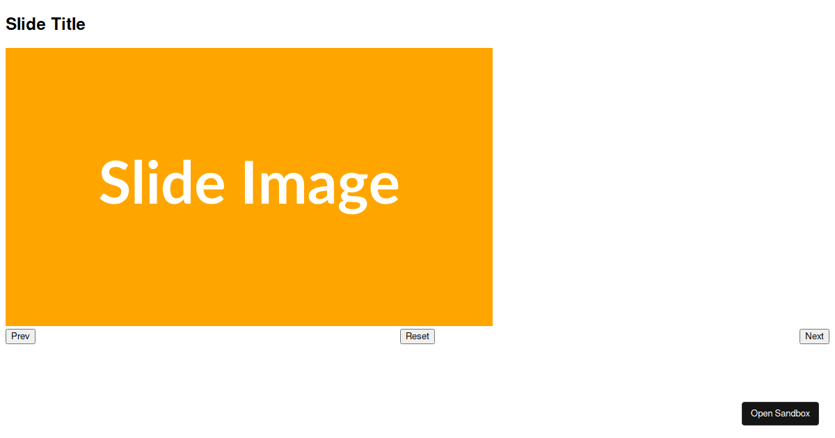 SlideShow - Problem - Codesandbox