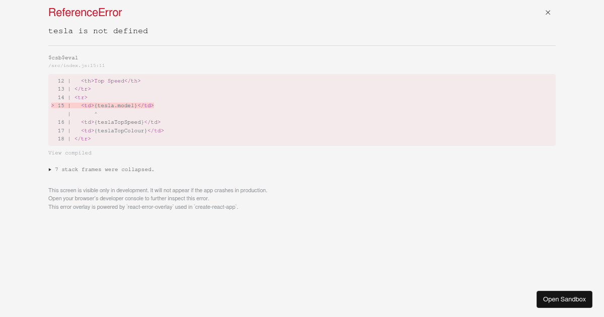 ES6 Destructuring (forked) - Codesandbox