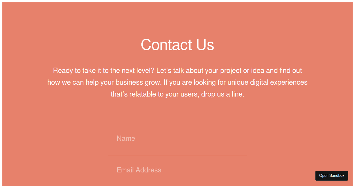 gsap with input and react - Codesandbox